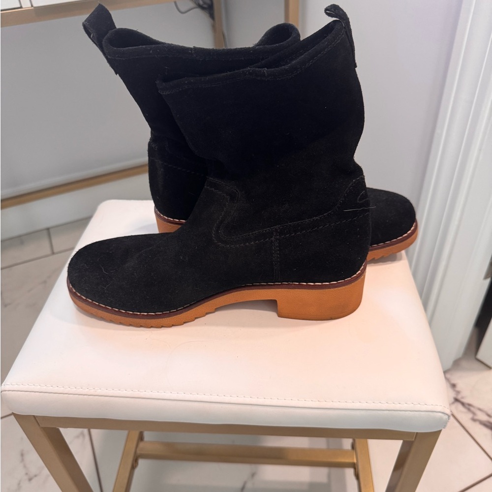 Black Suede Women's Boots